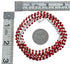 3-Strand Navajo Coral Sterling Silver Bead Necklace AX125575